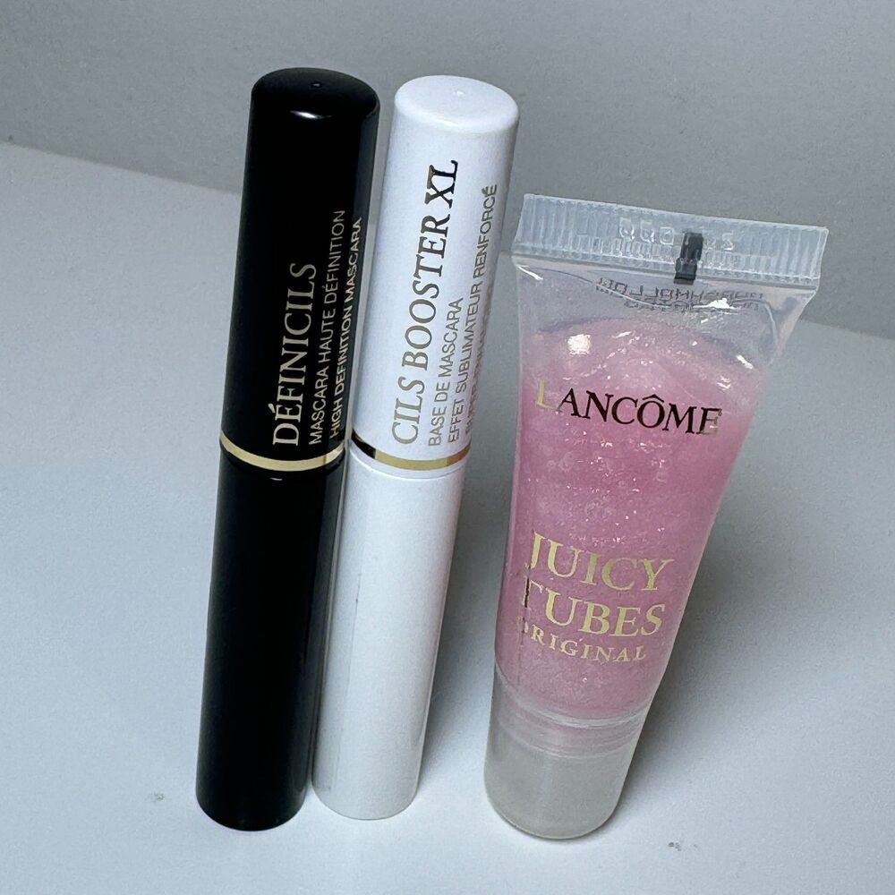 Lancome |‎ Bundle Définicils Mascara, Cils Booster XL & Juicy Tubes Lip Gloss